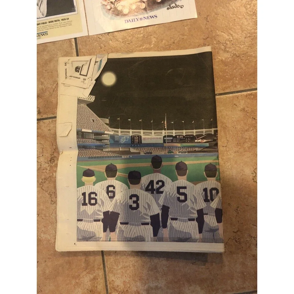 New York Yankees LOT Newspaper Daily News 2003 2008 Magazines All Star Babe Ruth